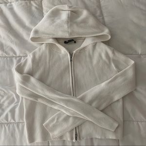 Brandy Melville White Arden Hoodie